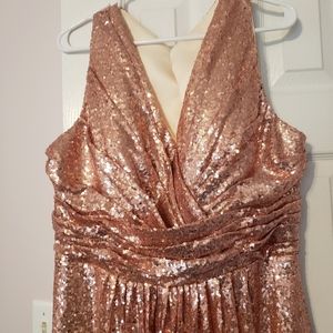 Rose Gold sparkling gown